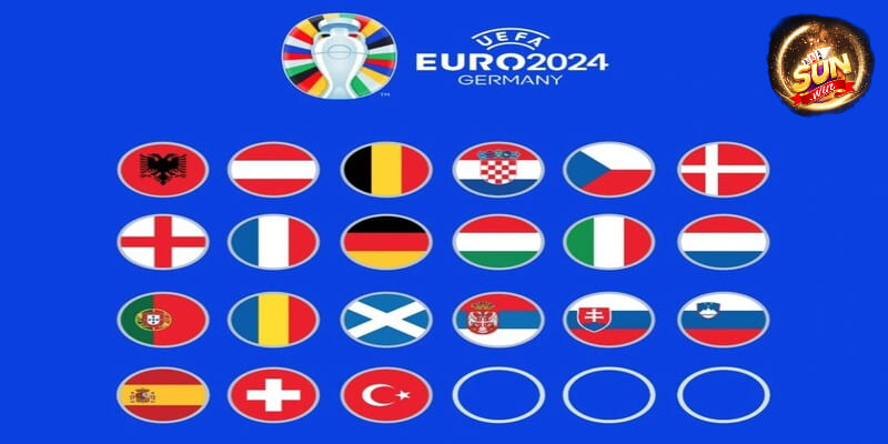 24 đội bóng sẽ tham gia vòng Chung Kết Euro 2024